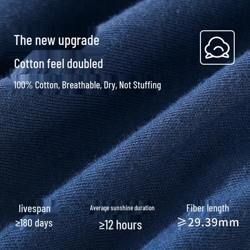 Lonsa Men's 100% Cotton Breathable Mid-Waist Briefs 4-Pack