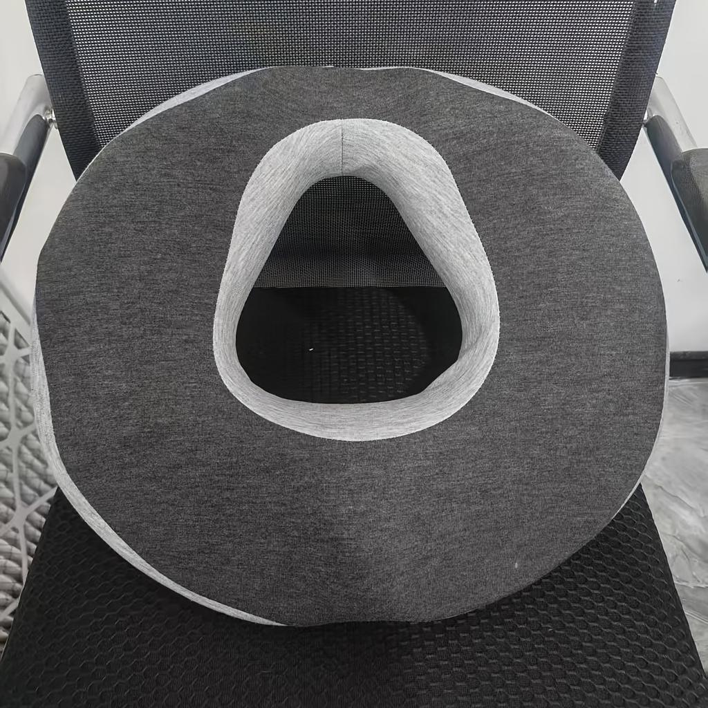 Memory Foam Donut Shaped Seat Cushion, Ergonomic Support Pad for Hip, Coccyx,Ischial Relief, Suitable for Office,Home,Car