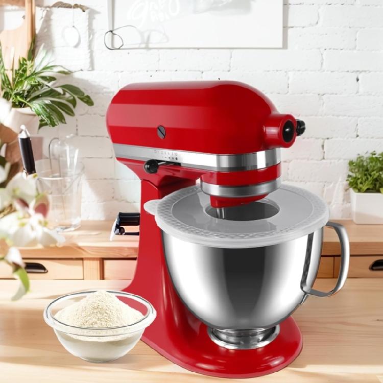 Kunststoff-Mixerdeckel, Ersatzdeckel, Mixerabdeckung, Rührschüsseldeckel, Ausgießschutz, Zubehör für 4,5-QT-/5-QT-Mixer