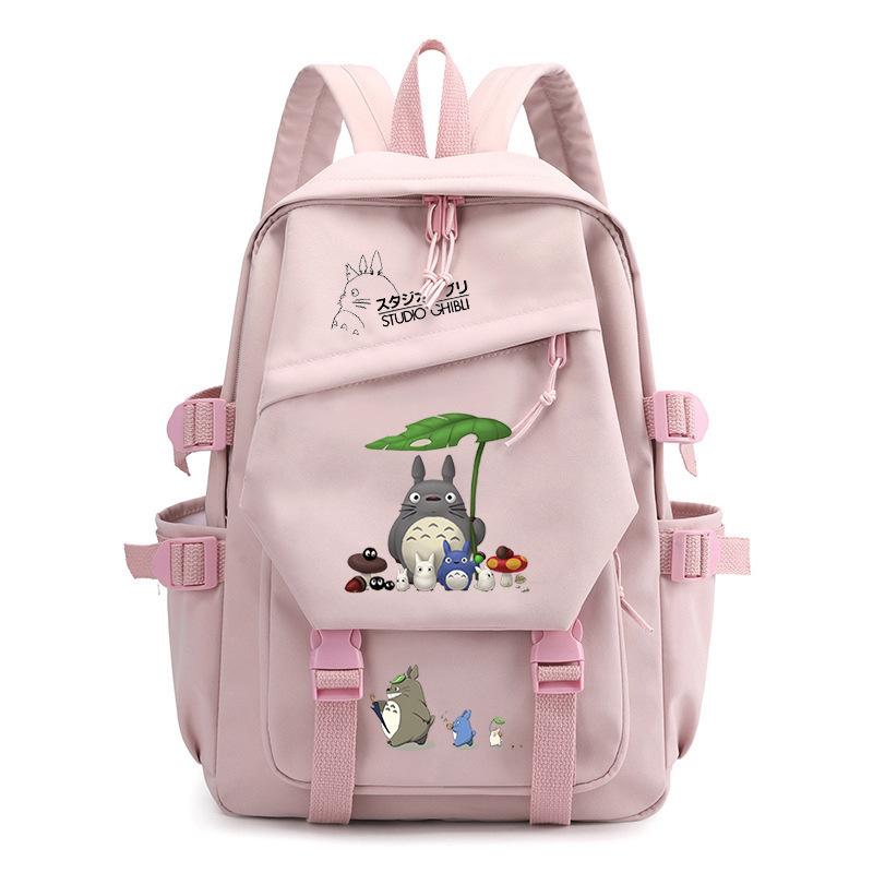 Totoro Dorado cute cartoon peripheral children's school bag spine care primary and secondary school backpack