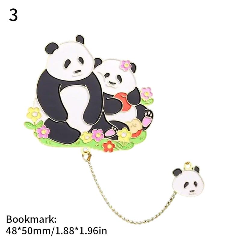 Creative Book Markers Metal Reading Bookmarks Panda Page Markers Lovely Bookmarks for Book Lovers