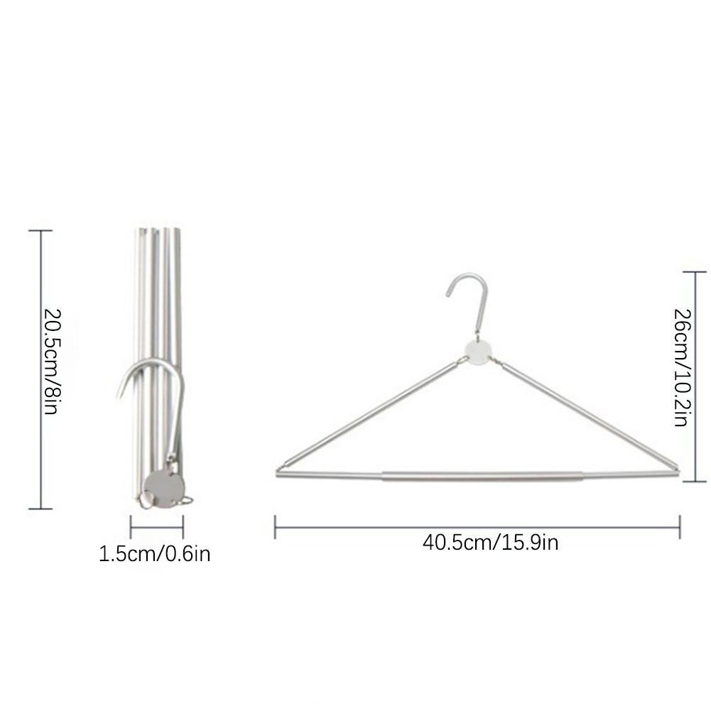 Foldable Coat Drying Rack,Aluminum Clothes Hangers,Compact Space Saver Closet Organizer For Travel Hotel Camping Clothes Hangers