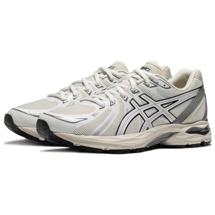 Asics Gel-Flux Удобная ткань Синтетическая кожа Прочные Дышащие Низкие Повседневные Кроссовки для бега Мужские кроссовки Серый Белый 1011B825-021