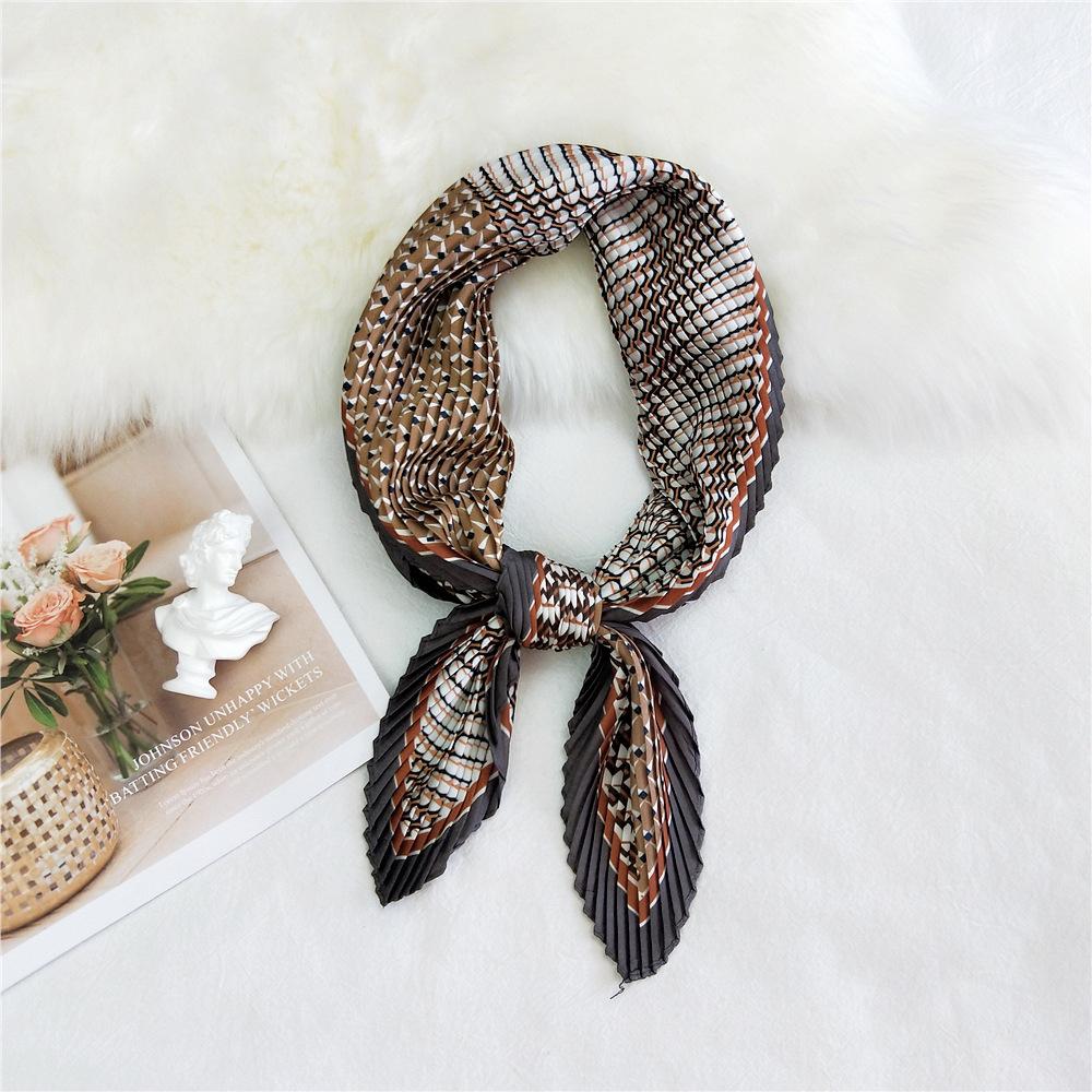 

Модный декоративный шарф, повязка для волос, резинка для волос 70, маленький квадратный шарф, шелковый шарф, женский весенне-осенний универсальный маленький шарф, профессиональный шарф 70*70cm