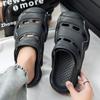 2 in 1 Fashion Men's Sandals Lightweight EVA Garden Shoes Indoor Outdoor Clogs Slippers Breathable Wading Shoes
