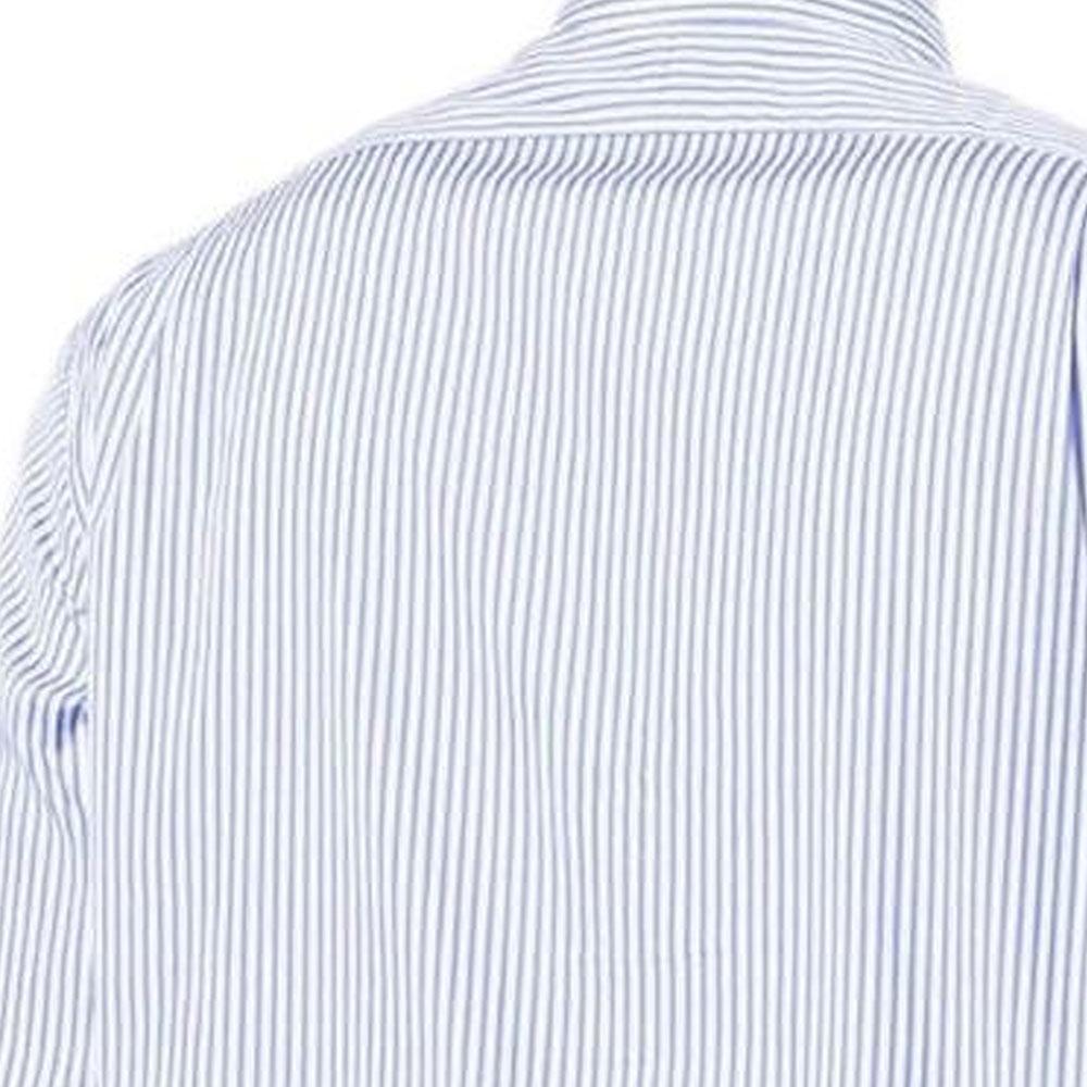 Polo Ralph Lauren Solid Striped Single-Breasted Casual Long Sleeve Shirt Men Shirts Blue 710862534001BLUE