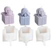 Reusable Silicone Mold Gift Box Skull Head Candle Mould Creative Aromatherapy Making Mold Festive Decoration Supplies