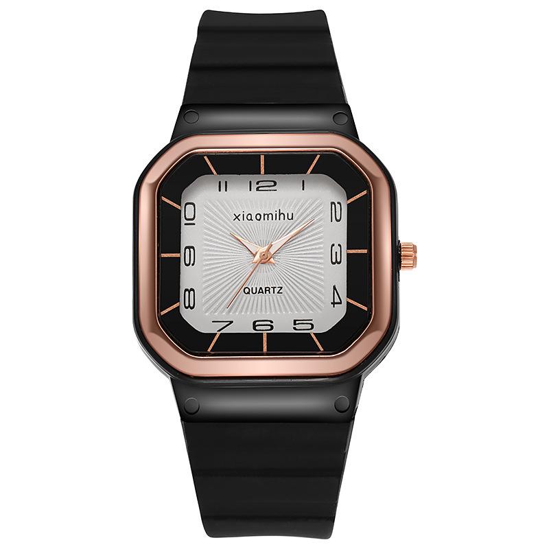 UTHAI BK53 Fashion Women Watch Square Silicone Student Couple Watches Simple Quartz Watch Elegant Clock Gift Watches for Woman