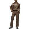 Jordan Chicago Logo Solid Color Zipper Straight Leg Comfortable Work Pants Women Pants Dark-Brown FV7099223