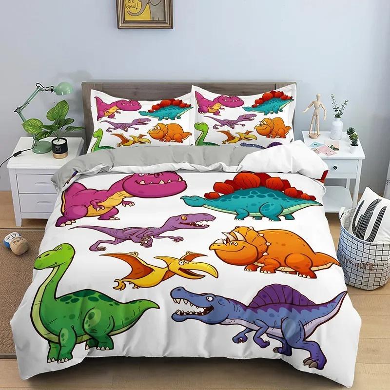 Polyester Comfortable Cartoon Pattern Duvet Cover Set 3-Piece Set With Duvet Cover And Pillowcases King Queen Twin Sizes For Boys Girls And Kids