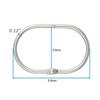 12pcs Oval Shower Curtain Hooks Rings Iron Gliding Hooks  For Bathroom Curtains Rods