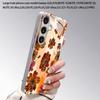 Lion Print Floral Pattern 2D Phone Case for Samsung S26 S25 S24 S23 S22 S21 S20 A56 A36 A16 Electroplated Glass Protective Cover
