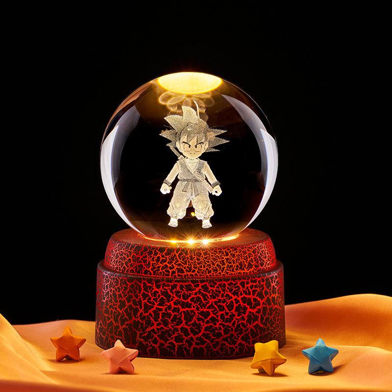 Dragon Ball Goku 3D Crystal Night Light - Creative Ornament and Birthday Gift