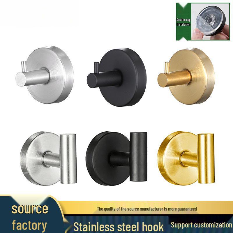 Stainless Steel No-Drill Suction Cup Coat Hook