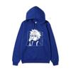 Hunter X Hunter Killua Drink Line Art Hoodie Japanese Text Black Anime Casual Hooded Pullover Sweatshirt