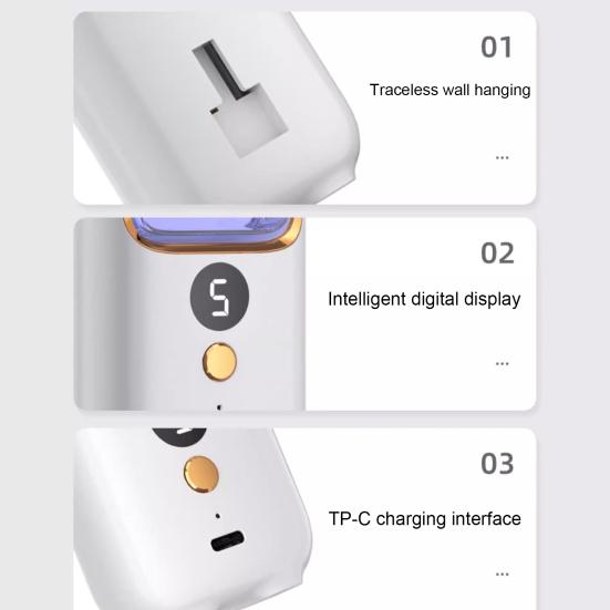 Essential Oil Diffuser Aromatherapy Machine Adjustable Rechargeable Digital Display Essential Oil Aromatherapy Diffuser Humidifier