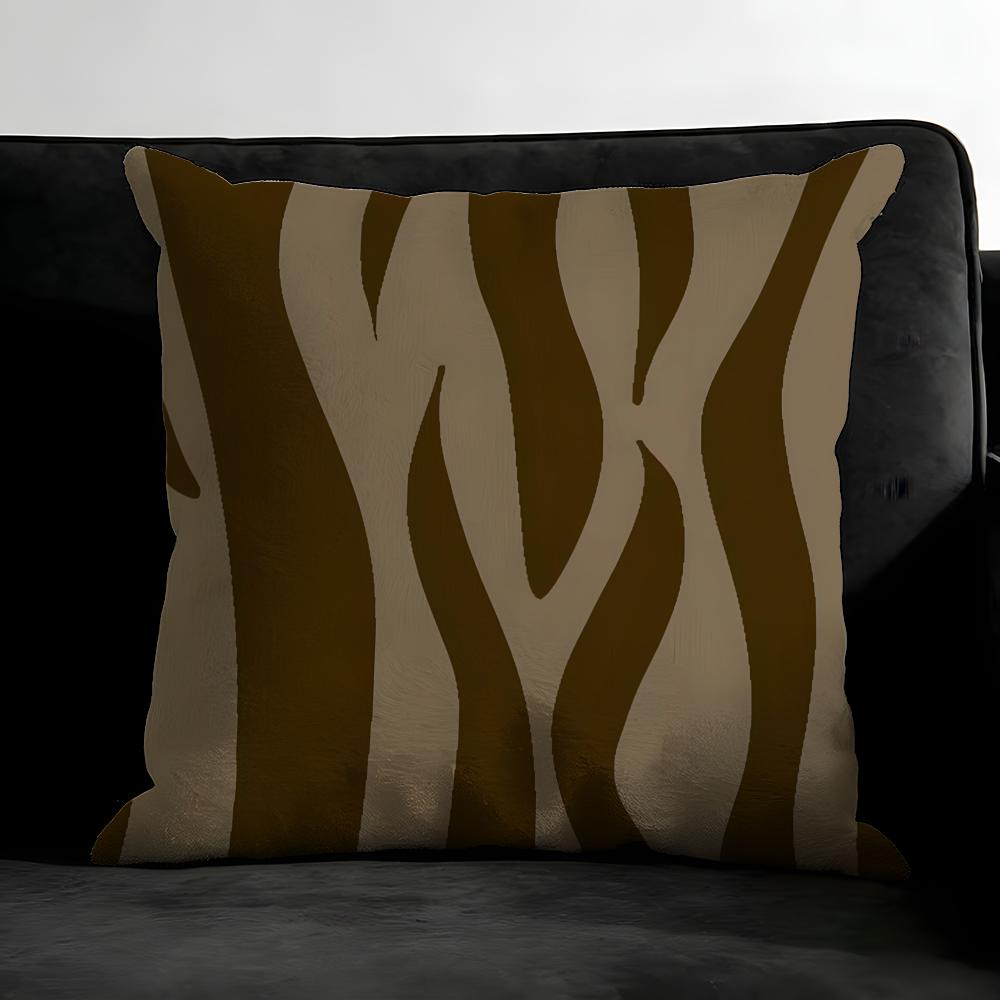 Zebra Pattern Fashion Cushion Cover Pillowcase Ultra Soft Skin Friendly Fabric Cloud Like Comfort & Concealed Zipper