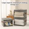 1Pcs Large Capacity Transparent Waterproof And Dustproof Clothing Storage Box Foldable And Portable Bedroom Organizer