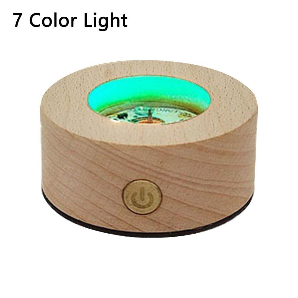 

Photography Props Craft Crystal Ball Base Home Decoration Night Lamp Base LED Light Dispaly Holder 7 Color Light