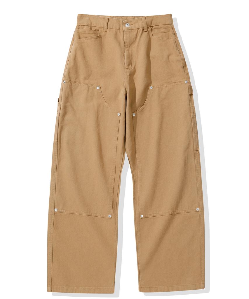CGP Wide Carpenter Washed Cotton Pants_Dark Beige