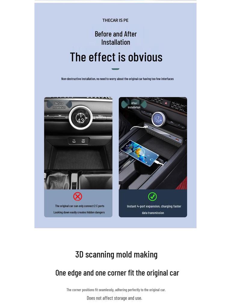 Honda Accord 2023 Central Control Dock with Fast USB Charging