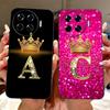 For Tecno Spark 20 Pro+ 20Pro 20 20C Fashion Crown Letter Phone Case For Spark20 20 Pro Plus Black Silicone Soft Cases Bumpers