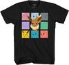 Pokemon Eevee Cubes Evolutions Adult T-Shirt