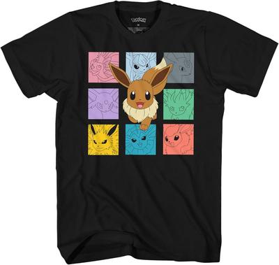 Pokemon Evoli Würfel Entwicklungen Erwachsenen T-Shirt