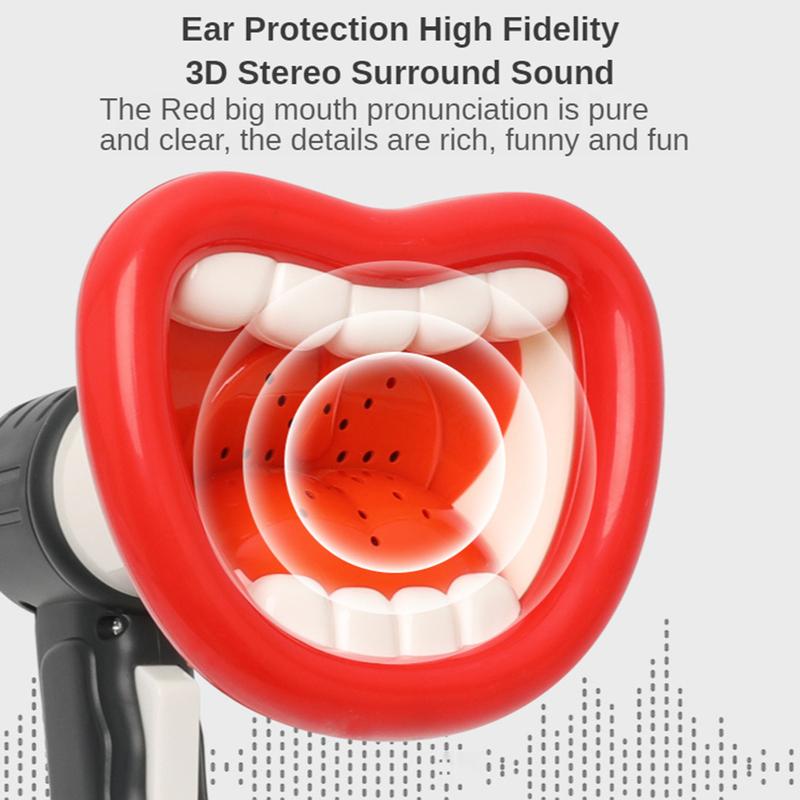 ZK30 Novelty Horn Toy Voice Changer Loud Speaker Halloween Voice Changing Loudspeaker Amplifies Sound Effect Megaphone Kids Gift
