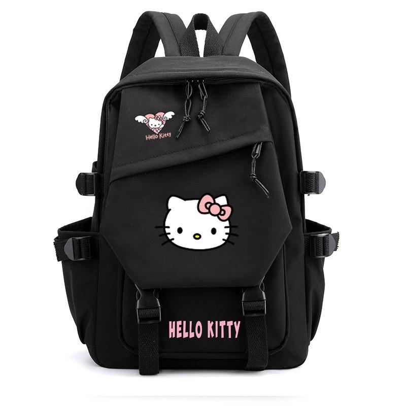 Hello Kitty Schulrucksack Für Mittelstufe Und Oberstufe Modisch Cartoon Nylon