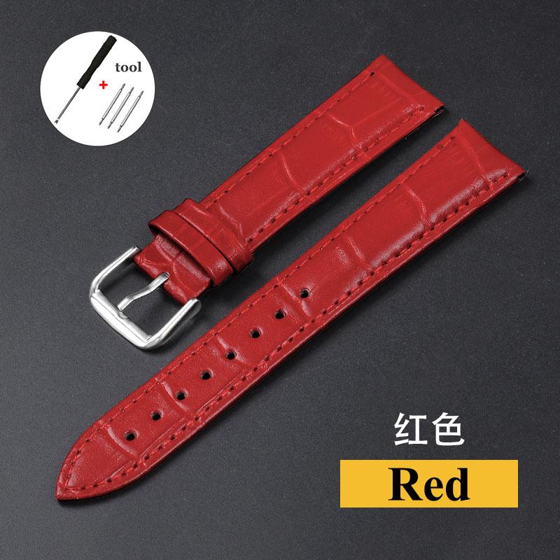 Echtlederarmband aus Rindsleder für Seiko für Tissot Herren- und Damen-Universal-Uhrenarmband 12 13 14 15 16 17 18 19 20 21 22 24mm