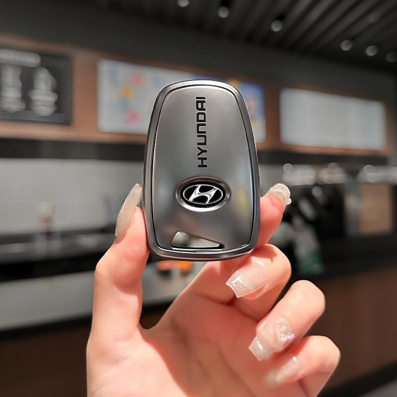 Car Key Case Cover Protective Shell For Hyundai Grandeur HG Sedan Genesis G80 Santa Fe 3DM Grand SantaFe 2018 IX45 EQUUS Azera