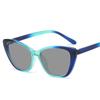 Fashionable Cat Eye Shape Presbyopic Sunglasses Travel Beach UV Protection Color Splicing Fashionable Eyeglasses 0 To +4.0 Lady Gentleman