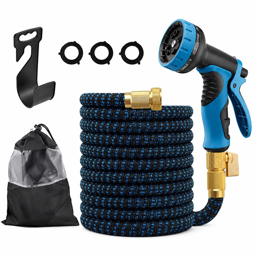Expandable Hose Set 22.5m Blue-Black US Standard