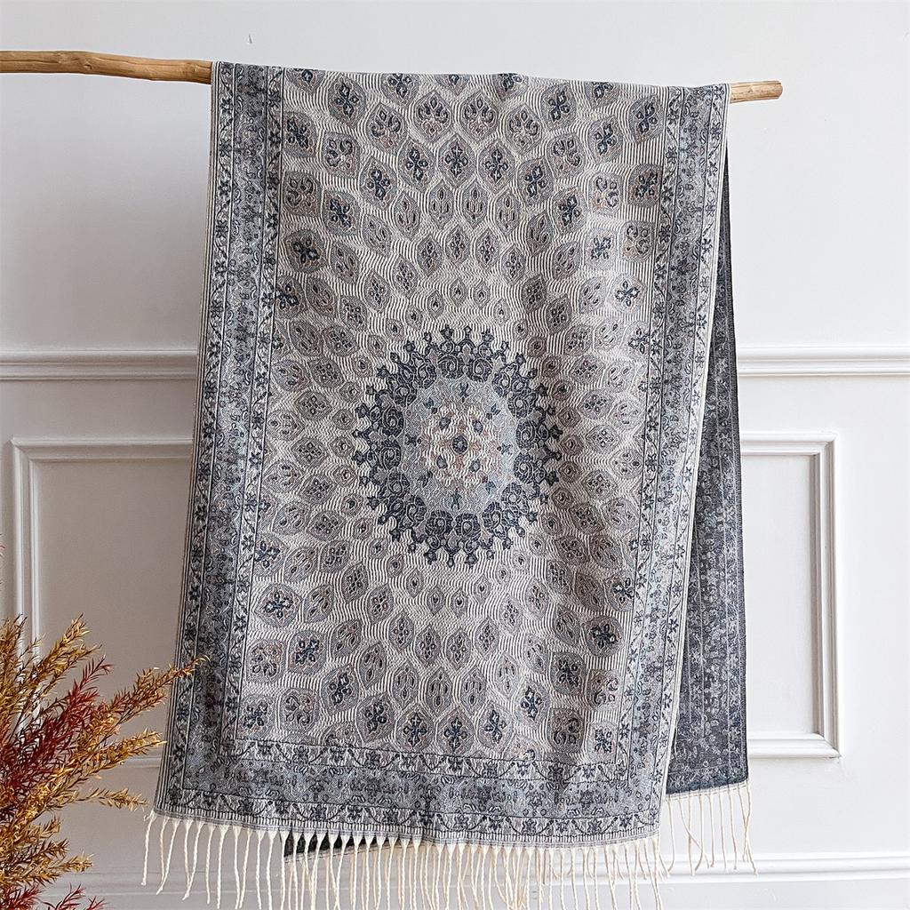 Luxury Cashmere Winter Scarves Women Thicken Pareo Cape Warm Pashmina Shawl Chunky Headscarf Wrap Lady Elegant Poncho Turban