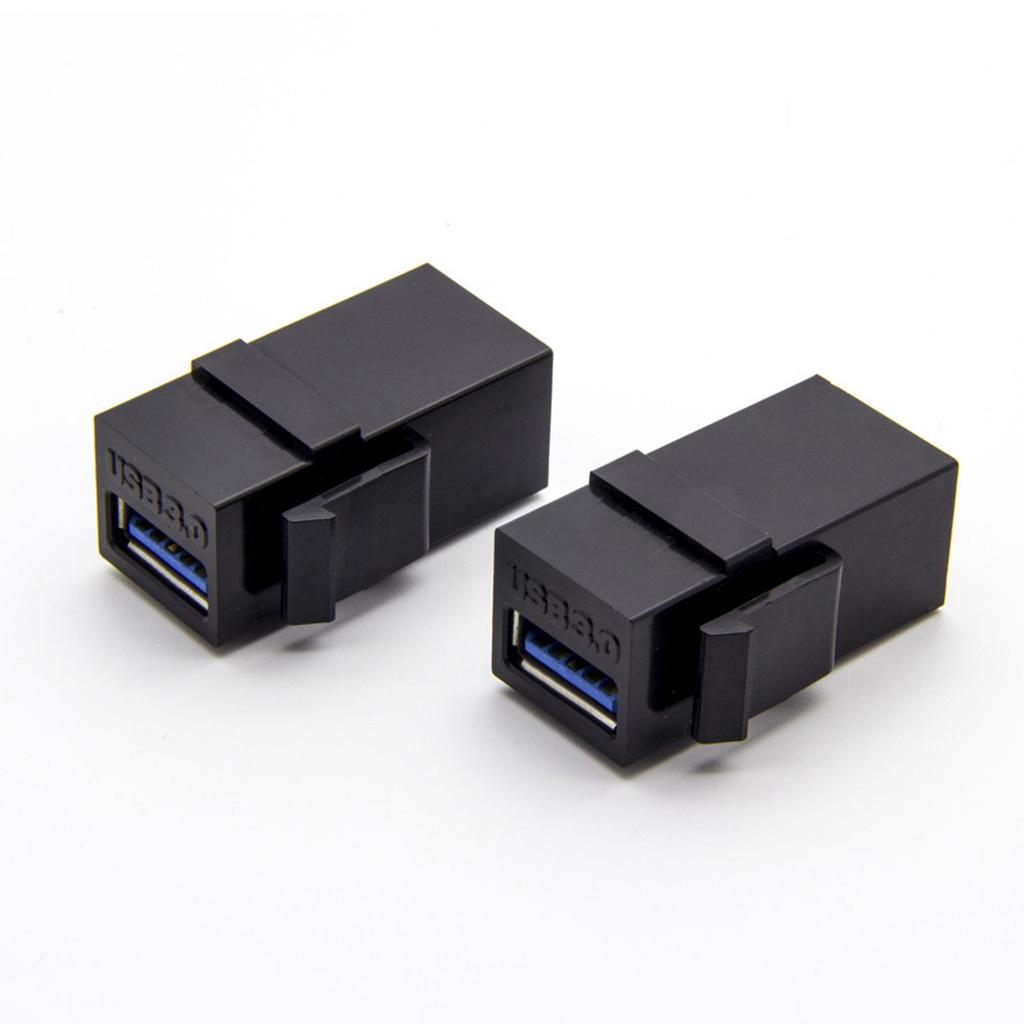 2 шт. USB 3.0 Keystone Jack Вставки USB на USB Адаптеры Разъем Мама-Мама Вставка Защелкивающийся Разъем Адаптер Порт