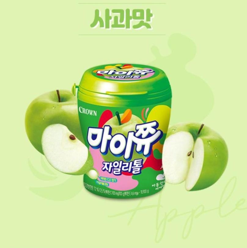 MyChew Xylitol Candy 110g, 4 Flavors – Apple, Grape, Peach, Strawberry – Chewy Snack