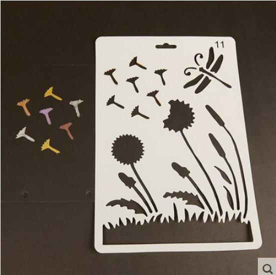 Narzędzia do dekoracji albumu DIY: Motyw Koronka Linijka, Puste Szablony PET i Akcesoria do Malowania