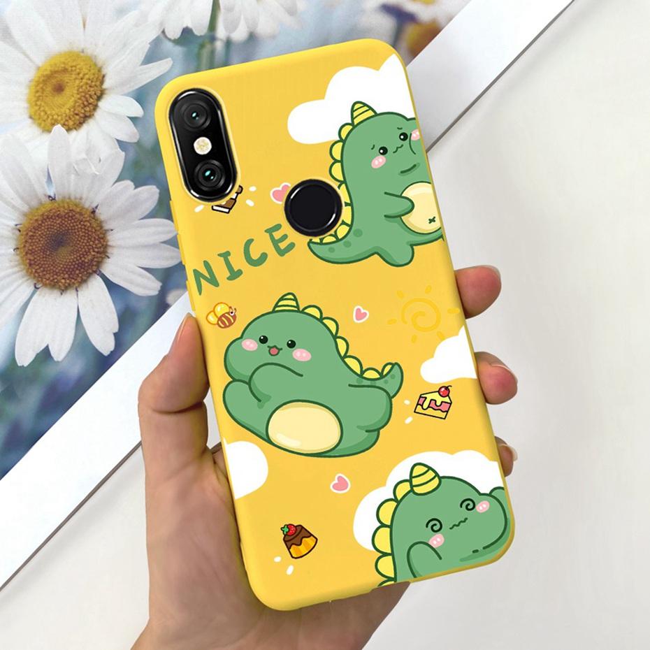 Case For Xiaomi Mi A2 Lite 5.84" Cute Animal Cartoon Candy Color Soft Silicone Phone Bumper For Xiaomi Mi A2lite Back Cover