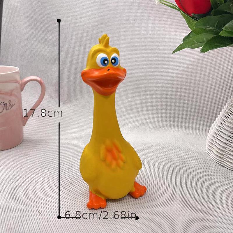 

Игрушка для жевания из латекса со звуками для крупных собак и щенков жёлтый