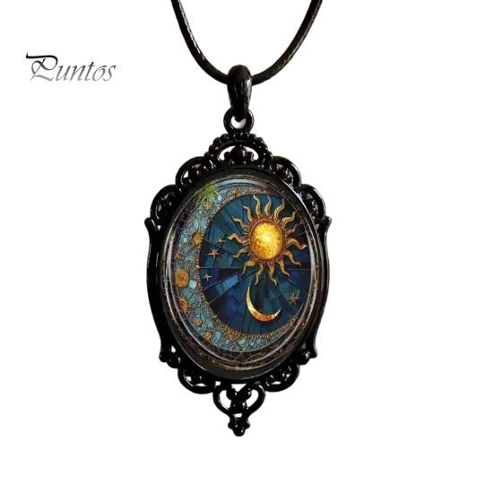 Spooky Cosplay Jewelry Vintage Gothic Necklace, Raven Pendant Bat Red Holiday Party Costume Accessories Rose Halloween Witchy for Women Necklace