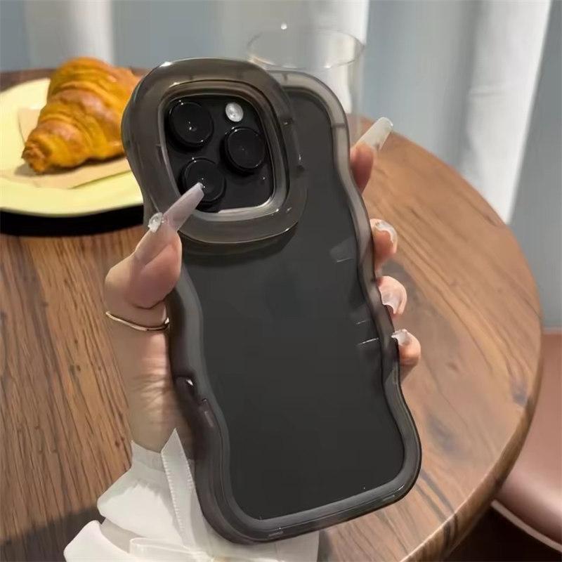 Luxusní průhledný stojánek pouzdro na telefon pro iPhone 11 12 13 14 15 16 Pro Max nárazuvzdorný zadní kryt nárazníku