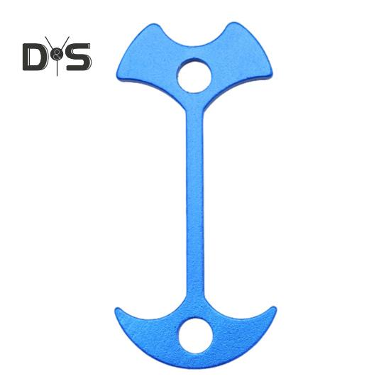 

Стол для палатки Fishbone, прочный алюминиевый сплав, навес для кемпинга, тент, ветрозащитная доска, доска для пола, шип для палатки синий