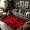 Geometric Area Rug Modern Abstract Pattern Home Decor Non Slip Floor Mat Living Room Bedroom Carpet Washable Indoor Rug Accent