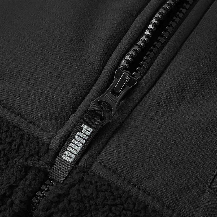 Puma Men's Hybrid Sherpa Fleece Jacket Black 629733-01