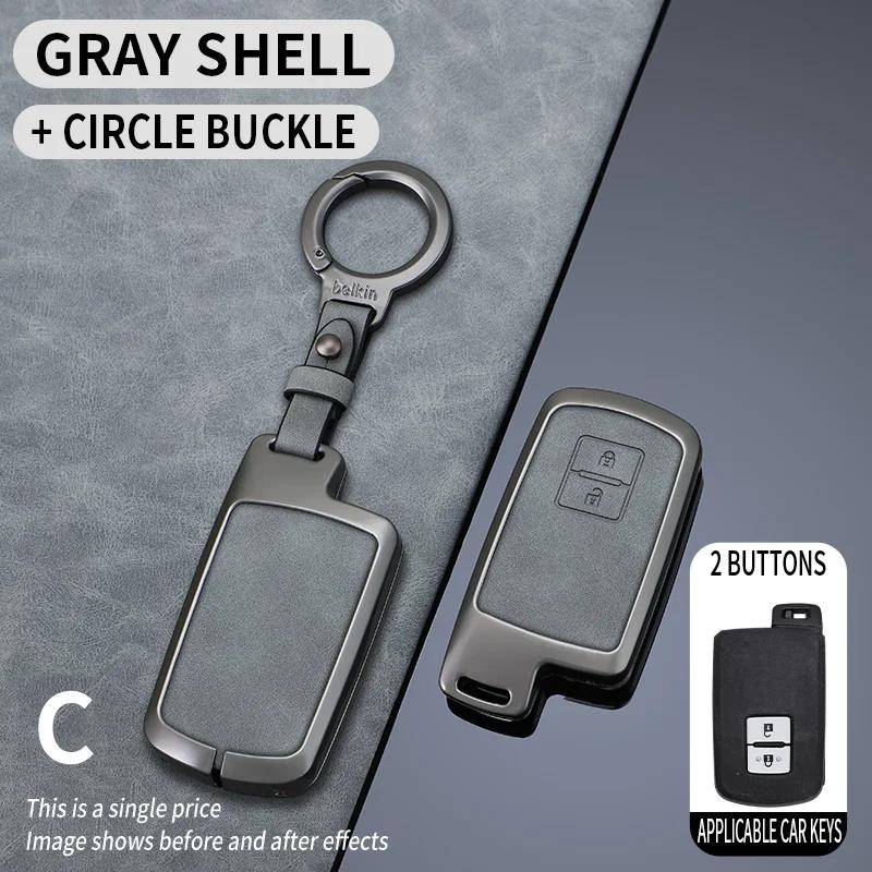 Svagd6 Zinc Alloy Car Key Case Full Cover Shell Fob For Toyota Corolla Altis Auris Aygo Yaris Camry RAV4 Verso TC IM Shell Accessories