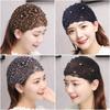 Beadwork Flower Hair Hoop for Women Elegant Flapper Costume Headband Nonslip Fascinator Hairband for Masquerades Event
