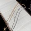 18K Gold Plated Zircon Flower Double Layer Bracelet - Vintage, Luxurious, and Versatile Women's Jewelry