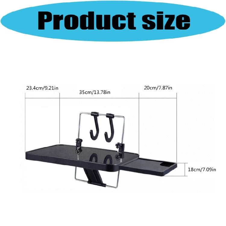 Portable Vehicle Mounted Desk Table Platform for Laptop Work and Food Consumption Feature Foldable Design and Stable Base