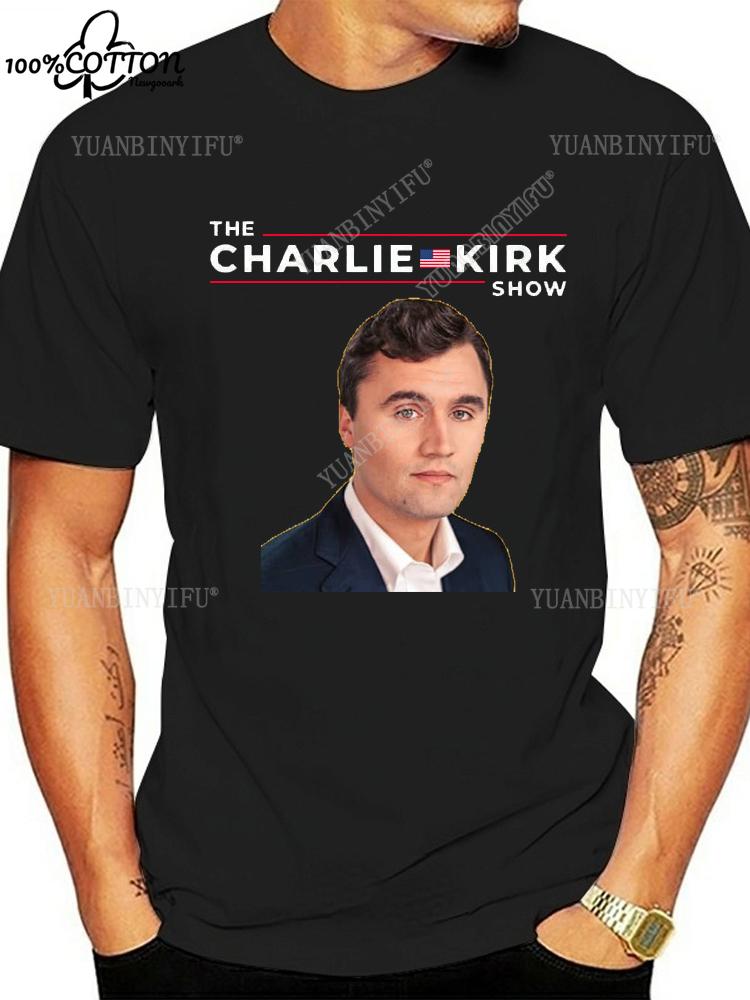 Heißer Stil Lässig FREEDOM Charlie Kirk Bedrucktes T-Shirt Locker 100% Baumwolle Freizeit Unisex Shirt Heißes Produkt S-6XL